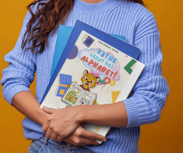 Käthe lernt das Alphabet